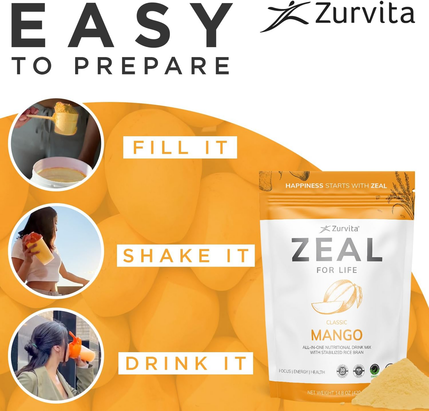 Zurvita Zeal for Life Wellness Drink Mix